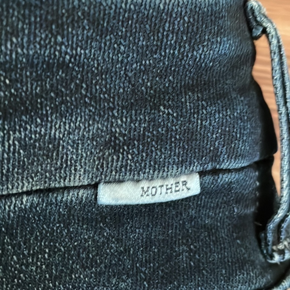 Mother High Rise Ankle Fray Blue Jeans Size 25 - Picture 8 of 10